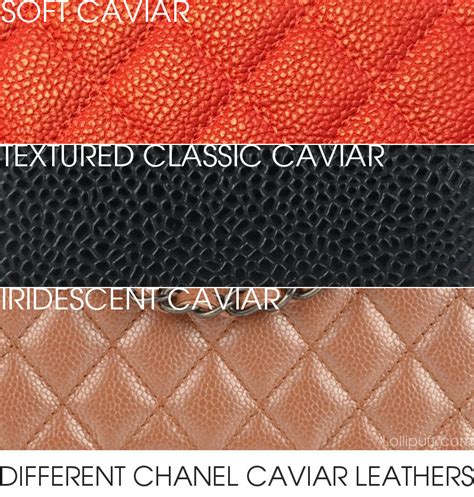 what is caviar leather chanel|A Guide to Different Types of Chanel Leather .